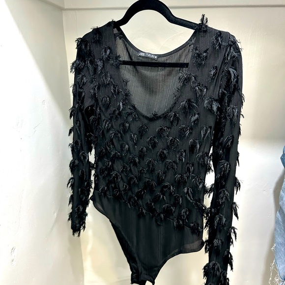 Zara feather body suit! - Picture 2 of 3
